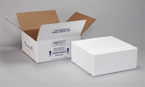 containers for shipping frozen food.